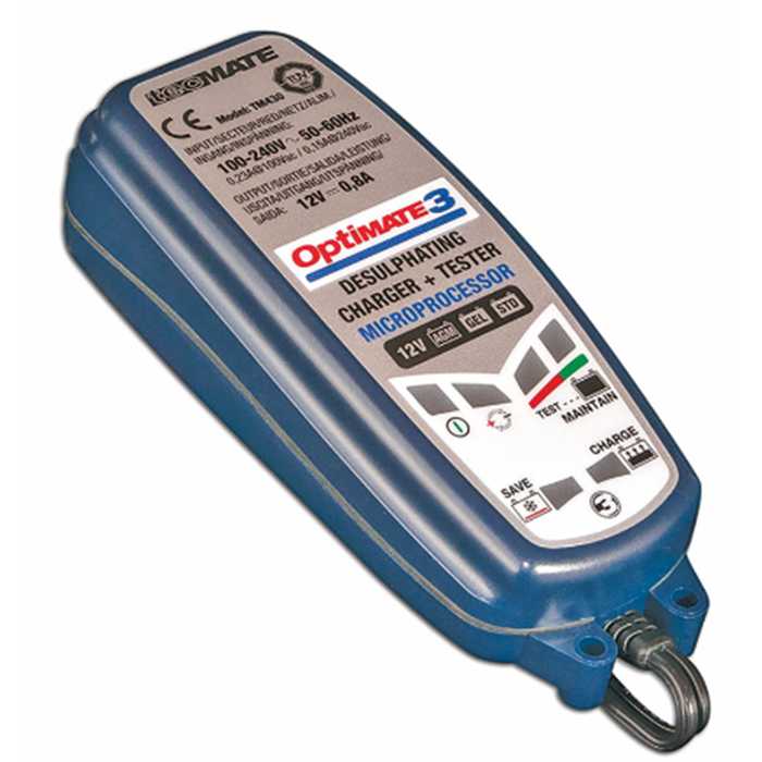 Chargeur - récuperateur - batterie optimate III, OM3, XTE0M3 ...